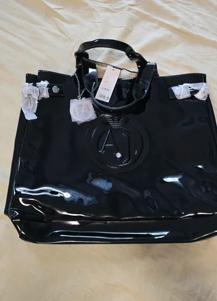 Armani Jeans Black Patent Leather Handbag - Brand New with Tags, brand: Armani Jeans, condition: New with tags, £100.00, £105.70 includes Buyer Protection Pro