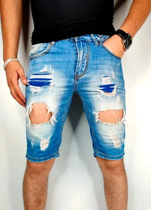 Short en jean troué bleu blanc always jeans T.42, marque: ALWAYS JEANS, état: Très bon état, taille: L, 10,00 €, 11,20 € Protection acheteurs (Pro) incluse
