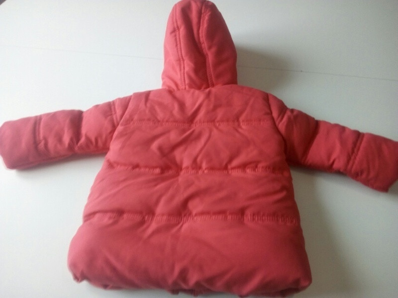 Manteau rouge orangé taille 12mois 3