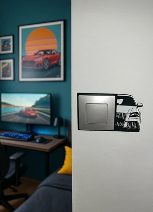Plaque déco pour prise murale – Voiture intégrée, zustand: Sehr gut, 8,00 €, 9,10 € inklusive Vinted-Käuferschutz