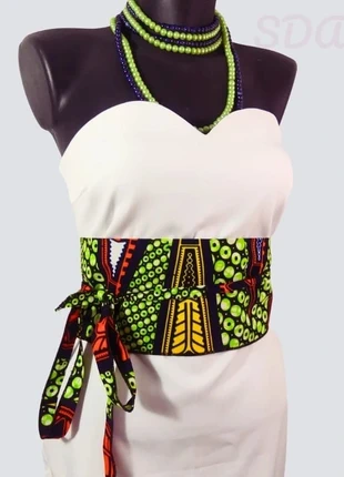 ceinture OBI en wax africain, brand: Africa, condition: Very good, size: Adjustable, €15.00, €16.45 includes Buyer Protection Pro