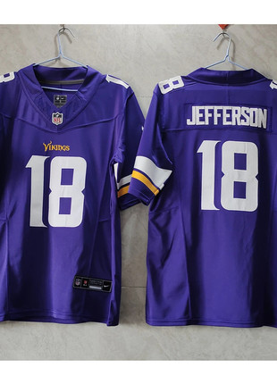 Men's Nike Justin Jefferson Purple Minnesota Vikings Vapor F.U.S.E. Limited Jersey Size: Large