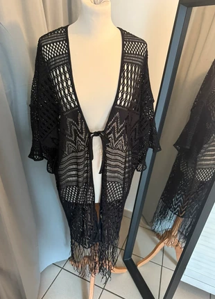 Kimono long en crochet noir – Gottex Profile – O/S (One Size), brand: Gottex Profile, condition: New with tags, size: One size, €60.00, €63.70 includes Buyer Protection