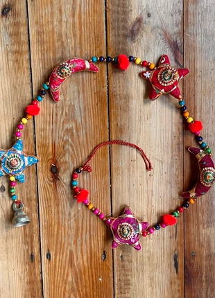 Fair trade ethnic hippie moon stars bell hanging decoration, brand: Fair Trade, condition: Very good, £8.50, £9.63 includes Buyer Protection Pro