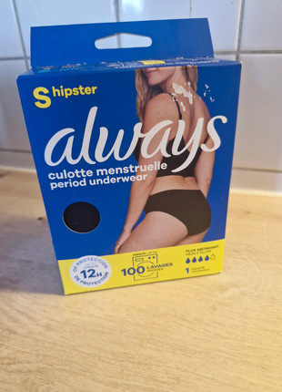 Culotte menstruel S, marque: Always, état: Neuf avec étiquette, taille: S / 36 / 8, 5,00 €, 5,95 € Protection acheteurs incluse
