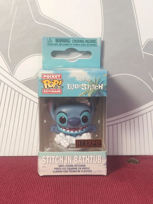 Porte-clé Pocket Pop! Keychain Disney Lilo & Stitch in bathtub - Funko