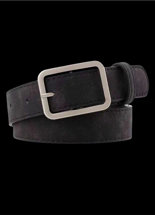 Ceinture xl curvy grande taille noir effet peau  boucle argentée, brand: Boutique vintage, condition: Very good, size: 115 cm, €8.00, €9.10 includes Buyer Protection