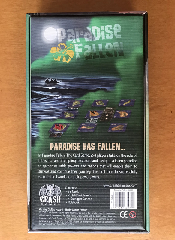 Paradise Fallen - Gioco da tavolo - Board Game - Crash Games - 2013 2