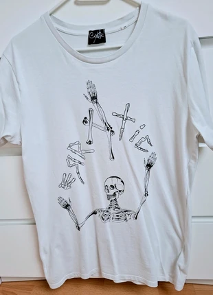 witte t-shirt Creatic, merk: Creatrice, staat: Nieuw zonder prijskaartje, maat: L, € 6,00, € 7,00 inclusief Kopersbescherming