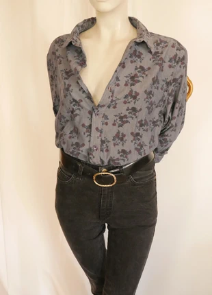 Chemise fleurie oversize New Look, marca: New Look, estado: Muito bom, tamanho: XL / 42 / 14, €5.00, €5.95 inclui Proteção do Comprador