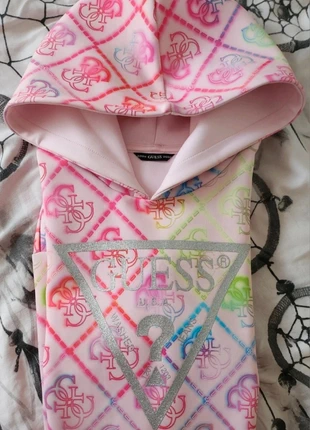 Sweat long GUESS fille 12 ans neuf rose monogramme capuche, marque: GUESS, état: Neuf sans étiquette, taille: 12 ans / 152 cm, 29,00 €, 31,15 € Protection acheteurs incluse