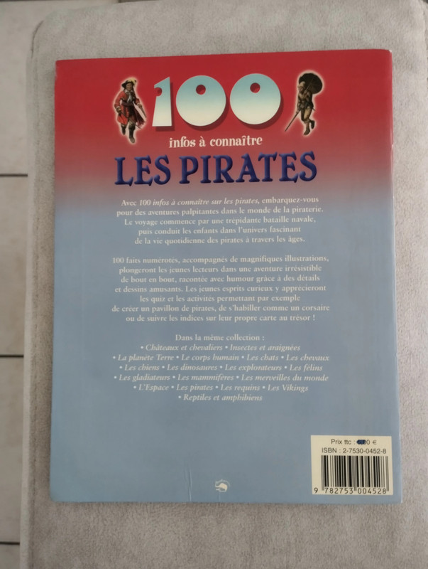 Livre enfant : "100 infos à connaître" - Les Pirates 4