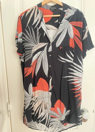 Camisa/vestido tipo “chemise” Preto linda estampa, marca: Zinzane, estado: Muy bueno, tamaño: L / 40 / 12, 4,00 €, 4,90 € Protección al comprador incluida