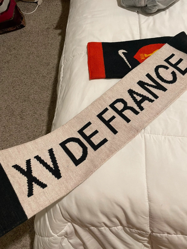 2007 vintage France federation rugby FFR winter scarf 4