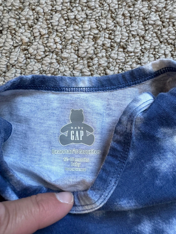 Baby Gap tie dye shirt set 3