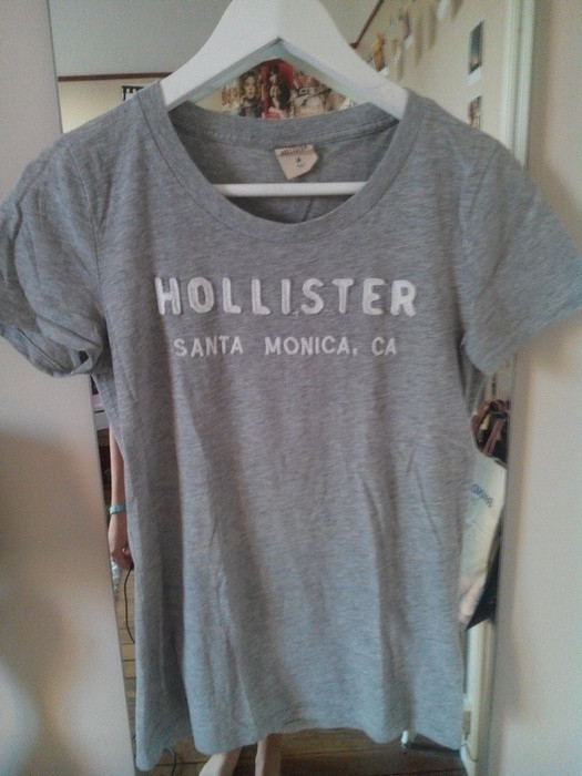 Tee shirt Hollister gris 2