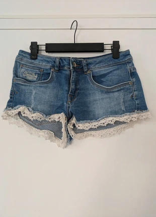 Short court en coton bordures dentelles taille 26 Superdry, merk: Superdry, staat: Nieuw zonder prijskaartje, maat: S / 36 / 8, € 5,00, € 5,95 inclusief Kopersbescherming