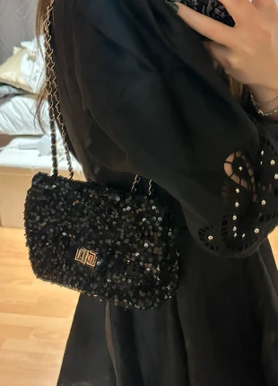 Sac à main noir paillettes, marque: Shein, état: Très bon état, 6,00 €, 7,00 € Protection acheteurs incluse