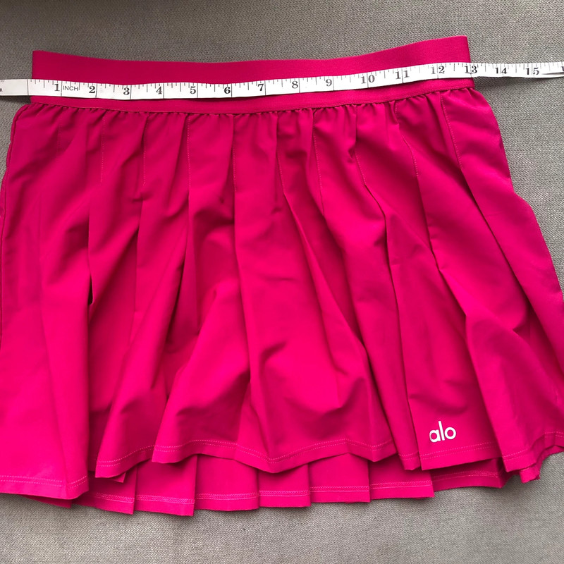 Alo Yoga Varsity Tennis Skirt Magenta Crush S 2