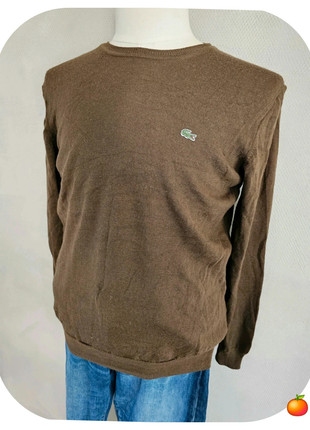 Pull col rond lacoste vintage pure laine marron taille L, marke: Lacoste, zustand: Sehr gut, größe: L, 29,90 €, 32,10 € beinhaltet Vinted-Käuferschutz Pro