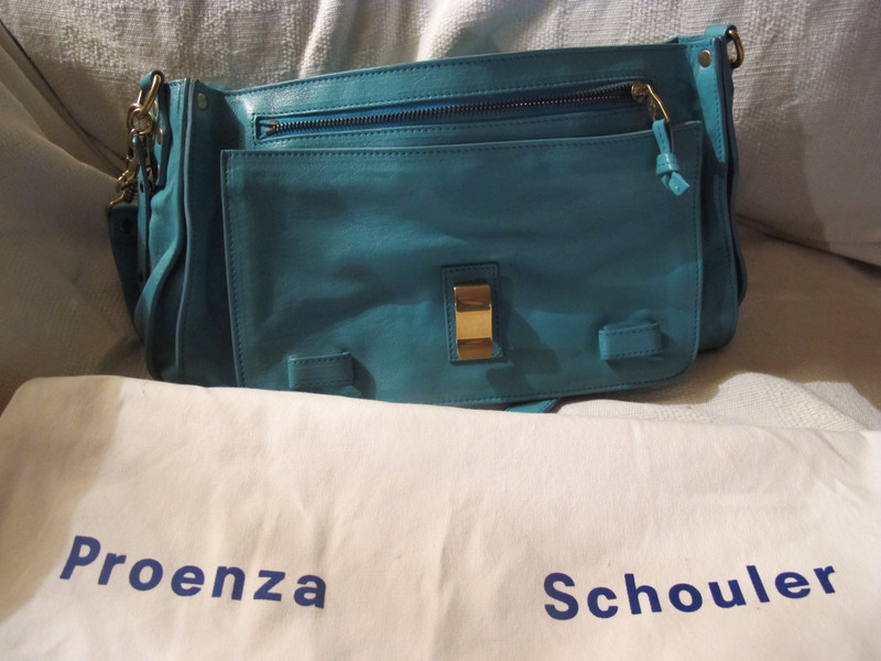 sac Proenza Schouler PS1 M DIUM turquoise NEUF