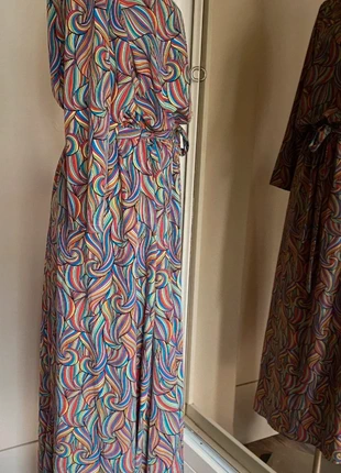 Luchtige lange jurk multicolor Travel stofje (42/44), merk: Multicolor, staat: Heel goed, maat: XL / 42 / 14, € 12,50, € 13,83 inclusief Kopersbescherming