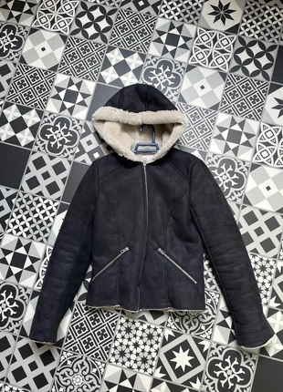 Veste mi-saison cuir retourné synthétique Zara taille XS, brand: Zara, condition: Very good, size: XS / 34 / 6, €5.00, €5.95 includes Buyer Protection