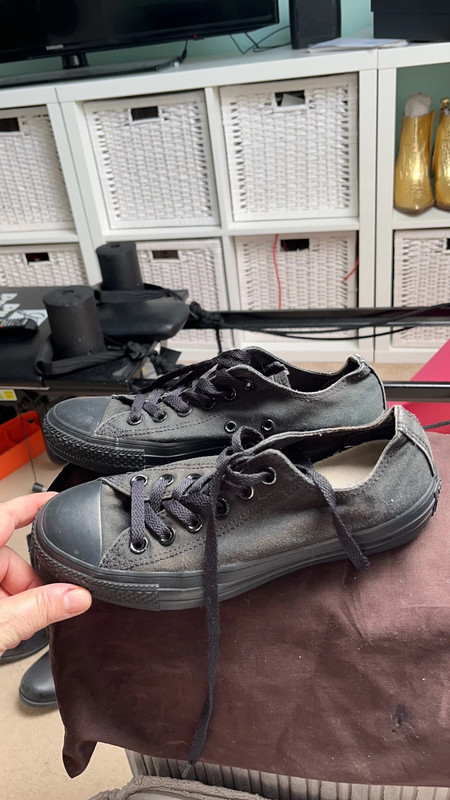 Black flat converse shop