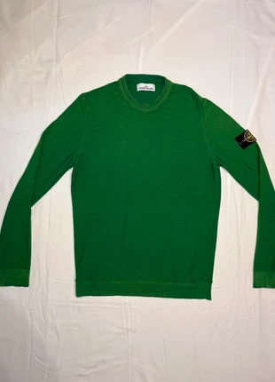 Pull stone island vert en laine, marca: Stone Island, estado: Muy bueno, tamaño: M, 70,00 €, 74,20 € Protección al comprador incluida