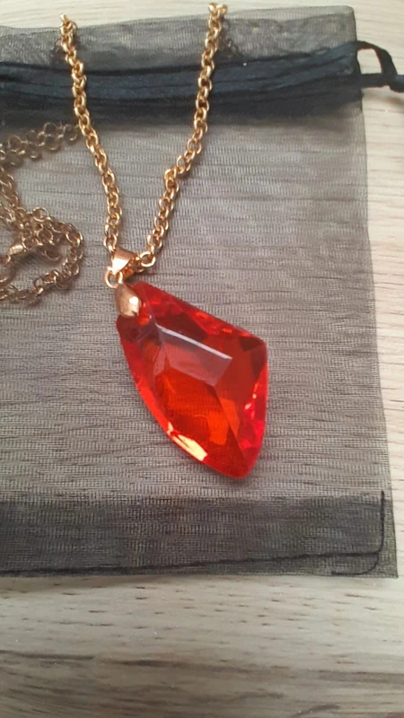 Collier Pierre Philosophale, Harry Potter, chaîne dorée - photo numéro 2