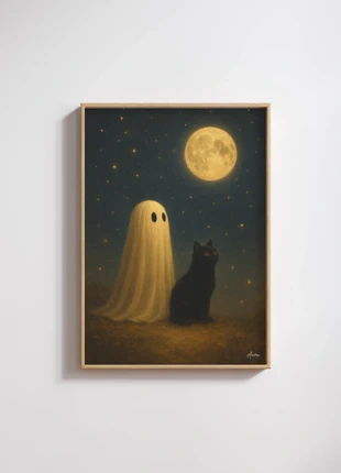 Poster: spooky stargazing, merk: amera, staat: Nieuw met prijskaartje, € 6,50, € 7,53 inclusief Kopersbescherming Pro