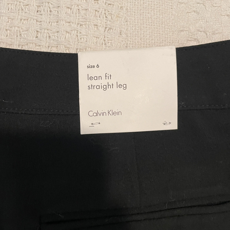Clavin Klein crease front lean fit straight leg dress pants P 7054 4