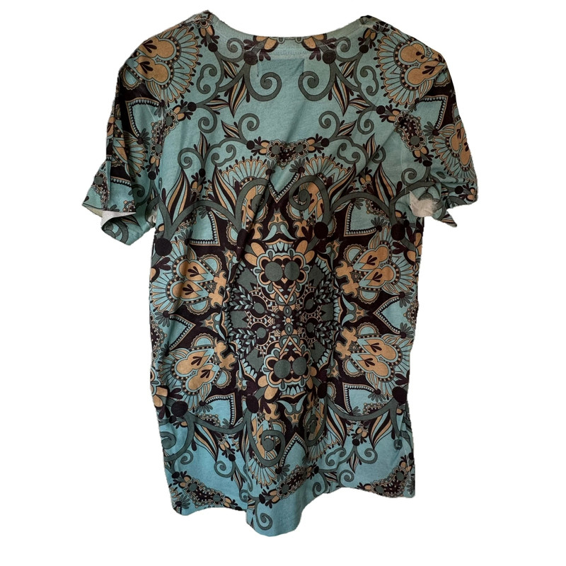 Psychedelic Sacred Geometry Pattern Print XS Shirt 2