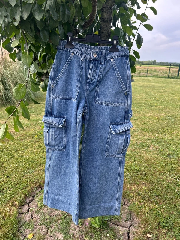 Pantalon cargo jean taille 32