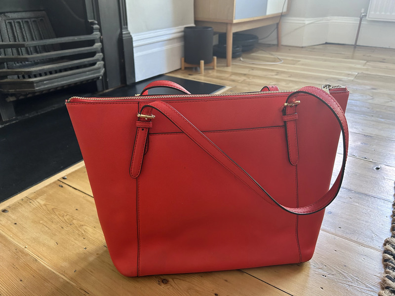 Michael kors red leather handbag sale