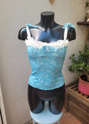 Joli top bleu ciel coquette, brand: COQUETTE, condition: Very good, size: S / 36 / 8, €12.00, €13.30 includes Buyer Protection Pro