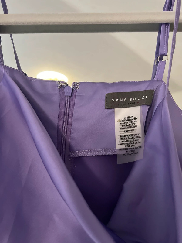 Purple mini slip dress 3