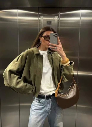 🌟Veste suédine kaki 🍁- oversize & tendance 🌟, estado: Novo sem etiquetas, tamanho: Tamanho único, €33.00, €35.35 inclui Proteção do Comprador