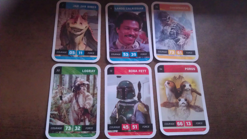Lot 6 cartes collection  "Star Wars" 2