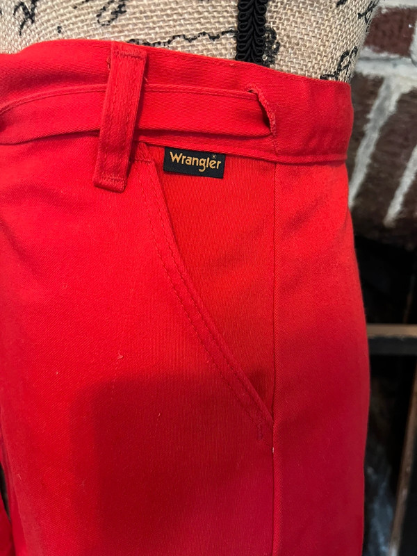 vintage wrangler kids red wrap skirt 3