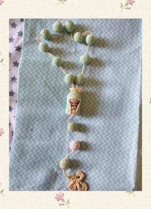 Sea green crochet St. Mary Rosary, brand: Mano, condizioni: Nuovo senza cartellino, taglia: Prematuri, fino a 44 cm, €18.00, €19.60 include la Protezione acquisti