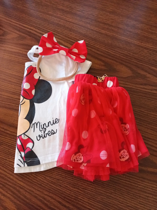 Disney Minnie Mouse 3pc Tutu Skirt Set 2