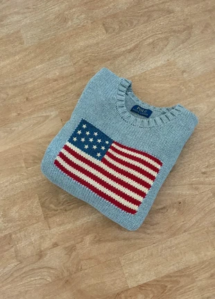 Sweat Ralph Lauren drapeau Flag gris usa femme, brand: Ralph Lauren, condition: Very good, size: S / 36 / 8, €90.00, €95.20 includes Buyer Protection Pro