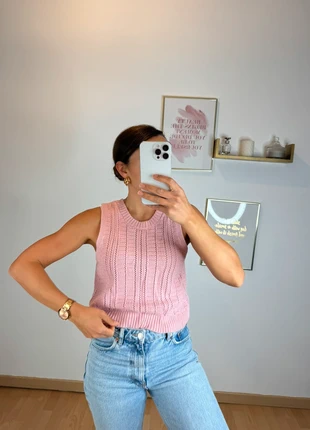 pull sans manches stradivarius rose, marca: Stradivarius, estado: Muito bom, tamanho: M / 38 / 10, €7.99, €9.09 inclui Proteção do Comprador