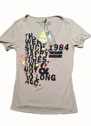 T-shirt fashion homme marque Lure-2 couleur beige noir rose et vert fluo taille L NEUF, marca: lure-2, estado: Nuevo con etiquetas, tamaño: L, 7,99 €, 9,09 € Protección al comprador Pro incluida