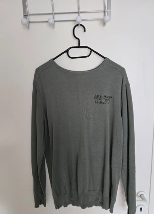 Pull col rond Avirex kaki, brand: Avirex, condition: Very good, size: L, €5.00, €5.95 includes Buyer Protection