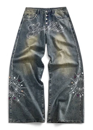 Jean Style Délavé Motifs Vintage Streetwear Casual Gothique Rétro y2k - Taille S, marca: Vintage Dressing, estado: Muito bom, tamanho: S, €49.99, €53.19 inclui Proteção do Comprador