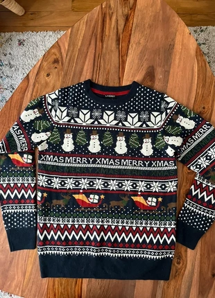 Pull de Noël Christmas Sweater snowman santa claus, marque: Livergy, état: Très bon état, taille: S / 36 / 8, 7,50 €, 8,58 € Protection acheteurs incluse