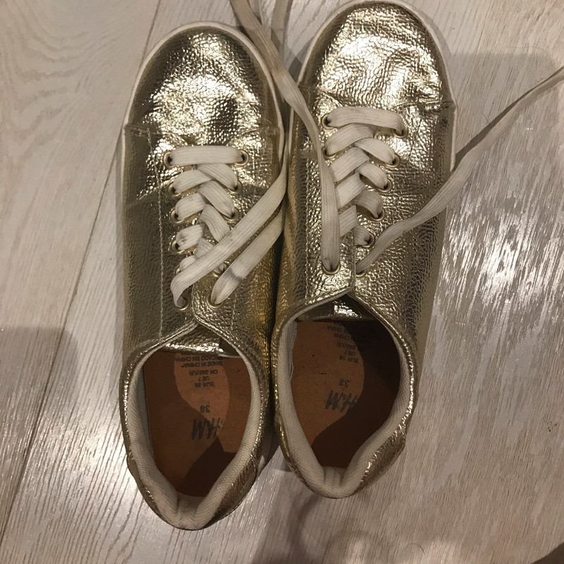 Sparkly gold clearance trainers