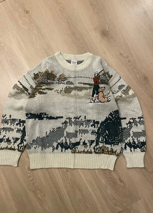 Woolen baggy knit sweater crewneck vintage Colorful ethnic textured coogi y2k retro design, brand: Vintage Dressing, condition: Very good, size: L, €25.00, €26.95 includes Buyer Protection